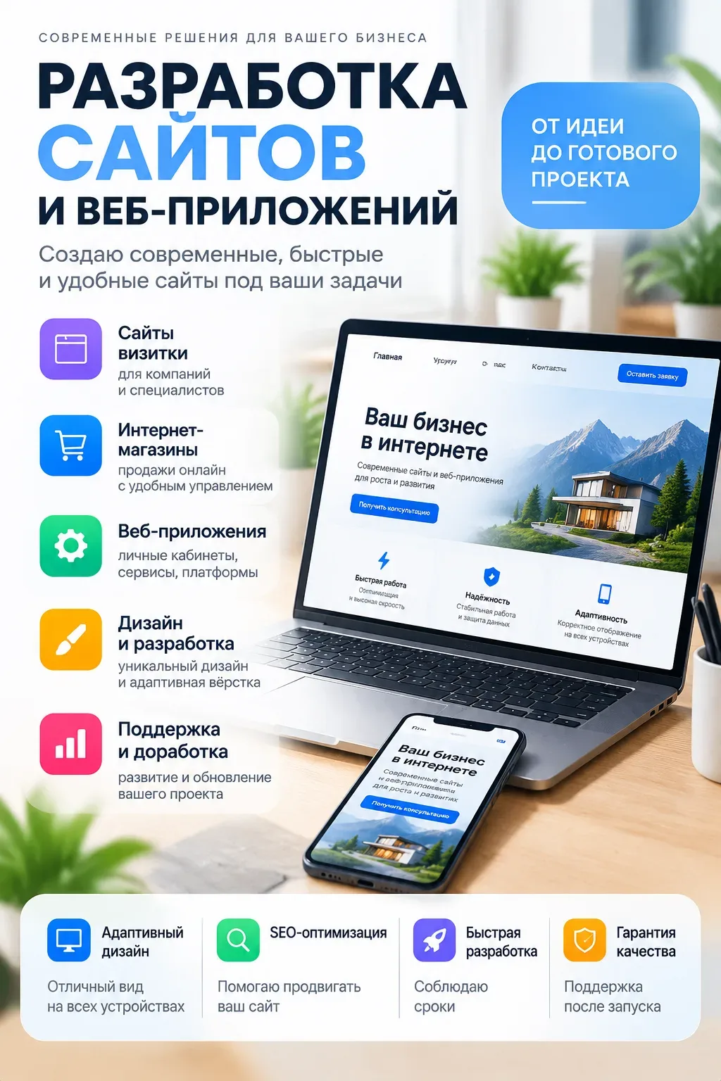 Разработка сайтов и веб‑приложений (программирование)